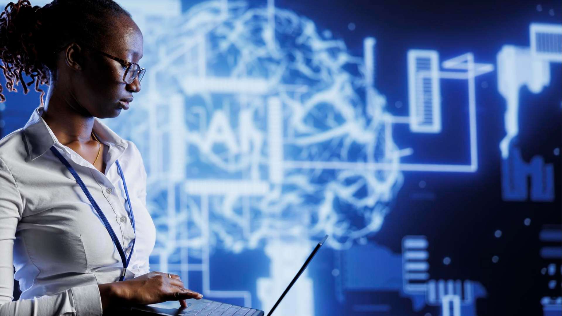 Illustration showing AI-powered debt collections technology for South African credit providers, with customer payment data, risk scoring, automated communication workflows, and collections prioritization working together to improve recovery rates and compliance.